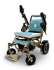 MAJESTIC IQ-7000 Auto Folding Remote Controlled Electric Wheelchair Bronze Frame Teal Textile