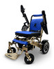 MAJESTIC IQ-7000 Auto Folding Remote Controlled Electric Wheelchair Bronze Frame Blue Textile