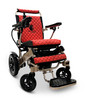 MAJESTIC IQ-8000 Remote Controlled Lightweight Electric Wheelchair Bronze Frame Red Textile