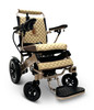 MAJESTIC IQ-8000 Remote Controlled Lightweight Electric Wheelchair Bronze Frame Coffee Textile
