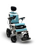 MAJESTIC IQ-9000 Auto Recline Remote Controlled Electric Wheelchair Silver Frame Teal Textile