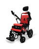 MAJESTIC IQ-9000 Auto Recline Remote Controlled Electric Wheelchair Black & Red Frame Red Textile