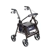 Duet Rollator and Transport Chair Black Rollator Design