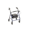 Knockdown Steel Rollator with 6" Wheels Blue