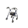 Knockdown Steel Rollator with 6" Wheels Blue Back