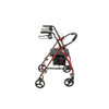 Knockdown Steel Rollator with 6" Wheels Red Side