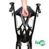 Hugo eXplore Side-Fold Rolling Walker with a Seat Folded