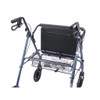 Go-Lite Bariatric Steel Rollator Blue Back
