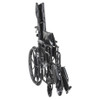 Silver Sport Full Reclining Wheelchair Folded