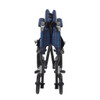 Fly-Lite Aluminum Transport Chair Folded Blue Frame