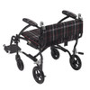 Fly-Lite Aluminum Transport Chair Folded Backrest Black Frame