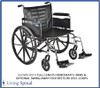 Invacare Tracer IV Full Length Arms with Swing-away Footrest Living Spinal