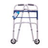 Carex Classics Dual Button Walker with Wheels Folded