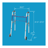 Carex Classics Dual Button Walker Dimensions