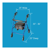 Carex Classics Rolling Walker Dimension