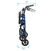 Carex Classics Rolling Walker Folded Dimension
