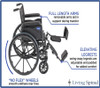 Invacare Tracer EX2 Product Side View Measurement Living Spinal