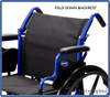 Invacare EasyGlides Manual Wheelchair Fold Down Backrest Living Spinal