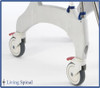 Aquatec Ocean Ergo Commode Chair Product Wheels