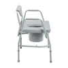 Deluxe Bariatric Drop-Arm Commode Side