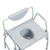 Deluxe Bariatric Drop-Arm Commode Upper View