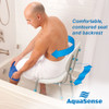 AquaSense Ergonomic Adjustable Bath Seat with Backrest Contoured Comfort
