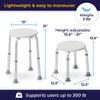 Shower Stool Dimensions