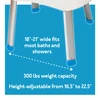 Carex E-Z Bath and Shower Seat with Handles Leg Dimensions