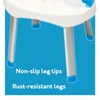 Carex E-Z Bath and Shower Seat with Handles Non Slip Legs