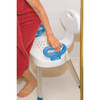 Carex E-Z Bath and Shower Seat with Handles About to Seat