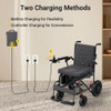 Easwe D10 Foldable Electric Wheelchair for Seniors with Two Charging Points