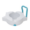 AquaSense 3-in-1 Contoured Raised Toilet Seat with One Handle Attached