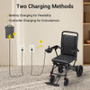 Easwe E10 Powered Electric Wheelchair for Seniors Charging Methods