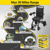 Easwe E10 Powered Electric Wheelchair for Seniors 30-Mile Range