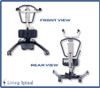 Invacare ISA Stand-up Lift Product Front and Rear View Living Spinal