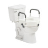 PreserveTech Secure Lock Raised Toilet Seat Attached to a Toilet