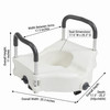 PreserveTech Secure Lock Raised Toilet Seat Dimensions