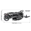 CarbonTouch Power Wheelchair Folded Dimensions