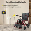 Easwe C30 Ultra Lightweight Carbon Fiber Electric Wheelchair 2 Charging Methods