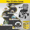 Easwe C20 Long Range Carbon Fiber Electric Wheelchair Max 25 Miles Range