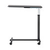 Medline Economy Overbed Table Side View Left Mid Height