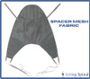 Invacare Premier Universal High Sling Spacer Mesh Fabric Living Spinal