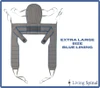 Invacare Dress Toileting Extra Large Size Blue Lining Living Spinal