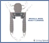 Invacare Dress Toileting Small Size Navy Lining Living Spinal