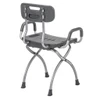X-Fold Shower Chair Side Back Gray