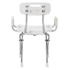 X-Fold Shower Chair Back White