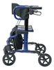 Lumex Hybrid LX Rollator Transport Chair Blue Side View