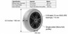 6.5 x 2" Rovi A3 & X3 Caster Wheel Assembly Dimensions
