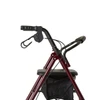 Medline Basic Steel Rollator Burgundy Handle