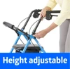 Medline Basic Steel Rollator Height Adjustable